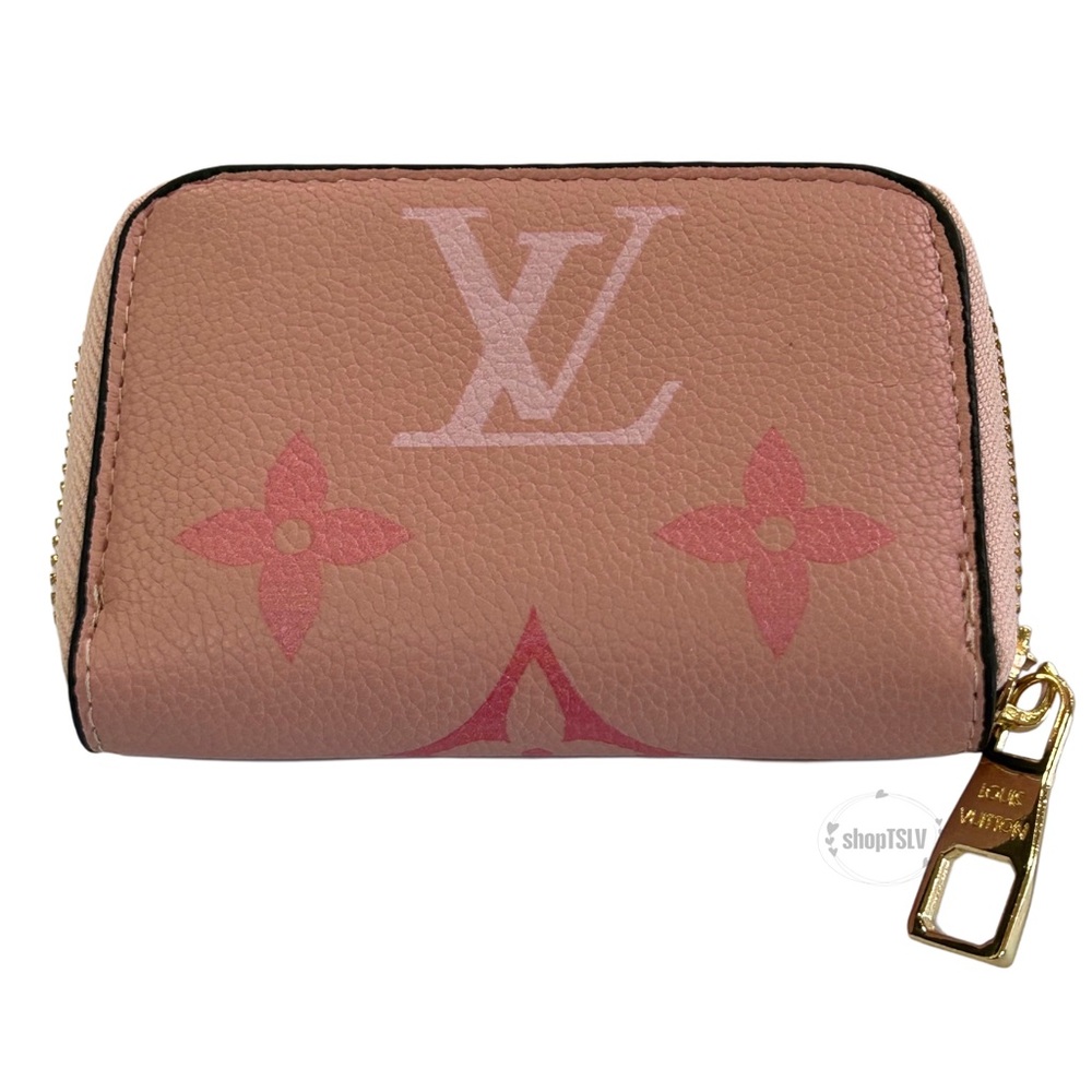 NWOT Designer Inspired Zip Around Pink Wallet